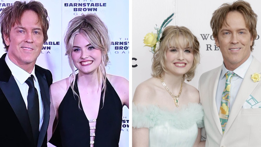 Dannielynn Birkhead, the daughter of the late Anna Nicole Smith, and her father Larry Birkhead made it to the finish line on Saturday at the Kentucky Derby 151 red carpet at Churchill Downs in Louisville, Ky.