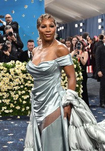 Serena Williams at The 2025 Met Gala Celebrating "Superfine: Tailoring Black Style" held at the Metropolitan Museum of Art on May 05, 2025 in New York, New York.