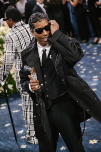 A$AP Rocky at The 2025 Met Gala Celebrating "Superfine: Tailoring Black Style" held at The Metropolitan Museum of Art on May 05, 2025 in New York, New York.