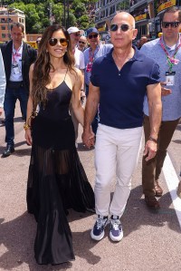 MONTE-CARLO, MONACO - MAY 25: (L-R) Lauren Sanchez and Jeff Bezos attend the F1 Grand Prix Of Monaco on May 25, 2025 in Monte-Carlo, Monaco. (Photo by Marc Piasecki/WireImage)