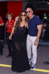 MONTE-CARLO, MONACO - MAY 25: (L-R) Lauren Sanchez and Jeff Bezos attend the F1 Grand Prix Of Monaco on May 25, 2025 in Monte-Carlo, Monaco. (Photo by Marc Piasecki/WireImage)