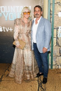 Margaret Josephs, Joe Benigno at Apple's "Fountain of Youth" world premiere held at the American Museum of Natural History on May 19, 2025 in New York, New York.