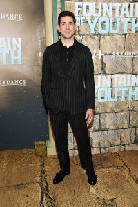 John Krasinski at Apple's "Fountain of Youth" world premiere held at the American Museum of Natural History on May 19, 2025 in New York, New York.