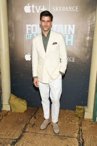 Johannes Huebl at Apple's "Fountain of Youth" world premiere held at the American Museum of Natural History on May 19, 2025 in New York, New York.