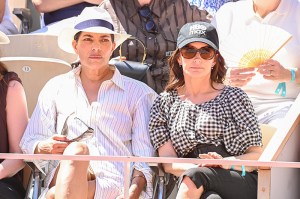 PARIS, FRANCE - MAY 30: Sarita Choudhury and Kristin Davis are seen at Roland Garros on May 30, 2025 in Paris, France. (Photo by Stephane Cardinale - Corbis/Corbis via Getty Images)