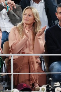 PARIS, FRANCE - JUNE 05: Estelle Lefébure is seen on Day Twelve of the French Open at Roland Garros  on June 05, 2025 in Paris, France. (Photo by Pierre Suu/WireImage)