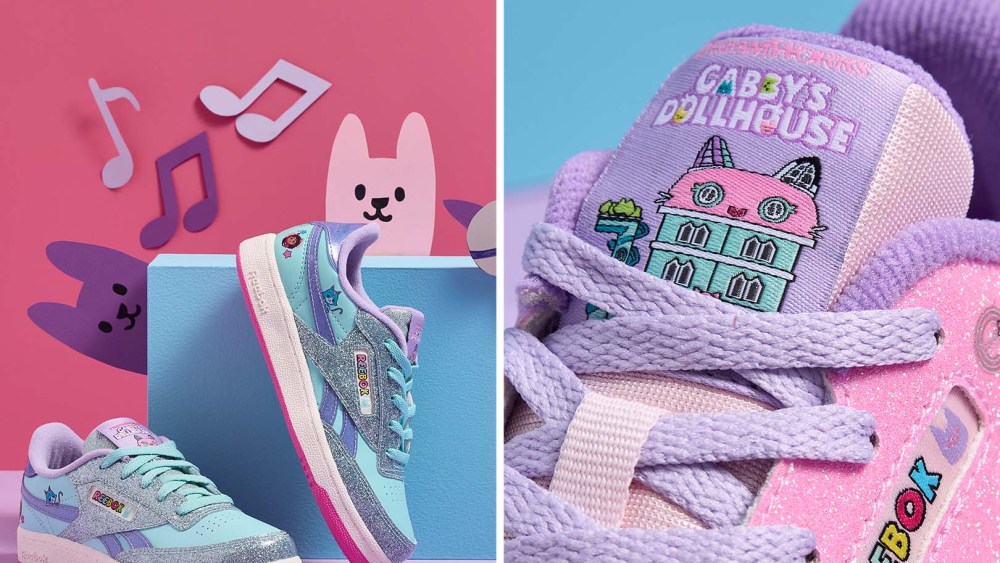 A look at the Gabby's Dollhouse Reebok Kids' Sneaker Collection