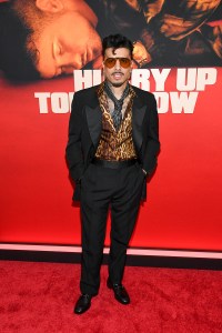 Rauw Alejandro at the "Hurry Up Tomorrow" world premiere held at AMC Lincoln Square 13 on May 13, 2025 in New York, New York.