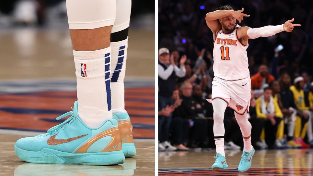 Jalen Brunson Nike Kobe 6 Protro Statue of Liberty