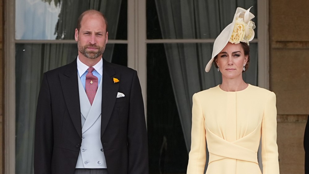 Prince William and Kate Middleton at a Royal Garden Party at Buckingham Palace, in London, on May 20, 2025.