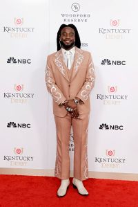 LOUISVILLE, KENTUCKY - MAY 03: Shaboozey attends Kentucky Derby 151 at Churchill Downs on May 03, 2025 in Louisville, Kentucky. (Photo by Jeff Schear/Getty Images for Churchill Downs)