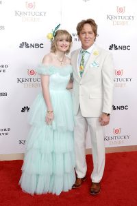 LOUISVILLE, KENTUCKY - MAY 03: (L-R) Dannielynn Birkhead and Larry Birkhead attend Kentucky Derby 151 at Churchill Downs on May 03, 2025 in Louisville, Kentucky. (Photo by Jeff Schear/Getty Images for Churchill Downs)