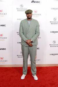 LOUISVILLE, KENTUCKY - MAY 03: Carmelo Anthony attends Kentucky Derby 151 at Churchill Downs on May 03, 2025 in Louisville, Kentucky. (Photo by Jeff Schear/Getty Images for Churchill Downs)