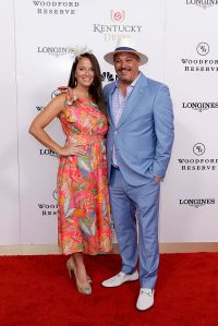 LOUISVILLE, KENTUCKY - MAY 03: (L-R) Amber Mariano and Rob Mariano attend Kentucky Derby 151 at Churchill Downs on May 03, 2025 in Louisville, Kentucky. (Photo by Jeff Schear/Getty Images for Churchill Downs)