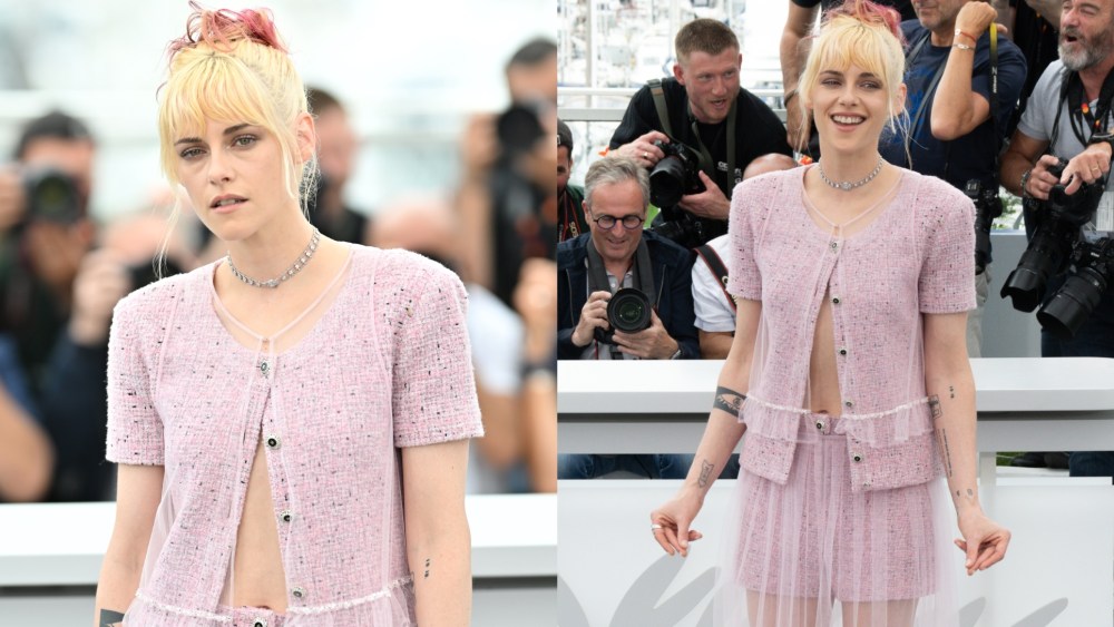 Kristen Stewart at "The Chronology of Water" Photocall during The 78th Cannes Film Festival at Palais des Festivals on May 16, 2025 in Cannes, France.