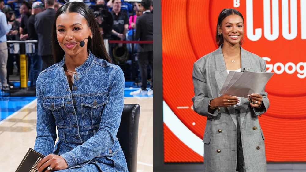 Malika Andrews for ABC's NBA Countdown.