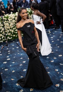 Zuri Hall at The 2025 Met Gala Celebrating "Superfine: Tailoring Black Style" held at The Metropolitan Museum of Art on May 05, 2025 in New York, New York.