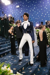 Jeremy O. Harris at The 2025 Met Gala Celebrating "Superfine: Tailoring Black Style" held at The Metropolitan Museum of Art on May 05, 2025 in New York, New York.