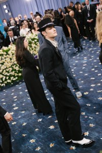 Louis Partridge at The 2025 Met Gala Celebrating "Superfine: Tailoring Black Style" held at The Metropolitan Museum of Art on May 05, 2025 in New York, New York. (Photo by Lexie Moreland/WWD via Getty Images)