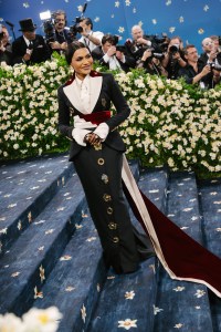 Mindy Kaling at The 2025 Met Gala Celebrating "Superfine: Tailoring Black Style" held at The Metropolitan Museum of Art on May 05, 2025 in New York, New York. (Photo by Lexie Moreland/WWD via Getty Images)