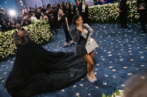 Halle Bailey at The 2025 Met Gala Celebrating "Superfine: Tailoring Black Style" held at The Metropolitan Museum of Art on May 05, 2025 in New York, New York. (Photo by Lexie Moreland/WWD via Getty Images)