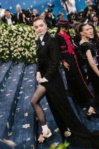 Aimee Lou Wood at The 2025 Met Gala Celebrating "Superfine: Tailoring Black Style" held at The Metropolitan Museum of Art on May 05, 2025 in New York, New York. (Photo by Lexie Moreland/WWD via Getty Images)