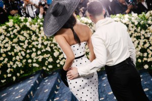 Priyanka Chopra, Nick Jonas at The 2025 Met Gala Celebrating "Superfine: Tailoring Black Style" held at The Metropolitan Museum of Art on May 05, 2025 in New York, New York. (Photo by Lexie Moreland/WWD via Getty Images)