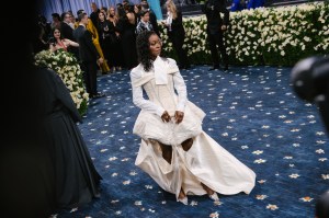 Danielle Deadwyler at The 2025 Met Gala Celebrating "Superfine: Tailoring Black Style" held at The Metropolitan Museum of Art on May 05, 2025 in New York, New York.