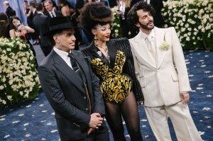 Charly Defrancesco, Doja Cat, Marc Jacobs at The 2025 Met Gala Celebrating "Superfine: Tailoring Black Style" held at The Metropolitan Museum of Art on May 05, 2025 in New York, New York.