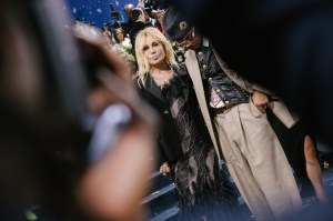 Donatella Versace, Chance The Rapper at The 2025 Met Gala Celebrating "Superfine: Tailoring Black Style" held at The Metropolitan Museum of Art on May 05, 2025 in New York, New York.