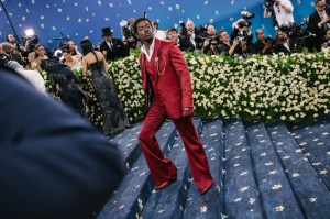 Damson Idris at The 2025 Met Gala Celebrating "Superfine: Tailoring Black Style" held at The Metropolitan Museum of Art on May 05, 2025 in New York, New York.