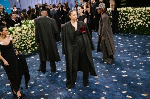Amy Sherald at The 2025 Met Gala Celebrating "Superfine: Tailoring Black Style" held at The Metropolitan Museum of Art on May 05, 2025 in New York, New York.