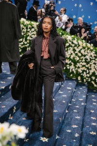 Yara Shahidi at The 2025 Met Gala Celebrating "Superfine: Tailoring Black Style" held at The Metropolitan Museum of Art on May 05, 2025 in New York, New York.