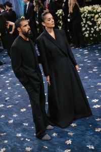 Jerry Lorenzo, Desiree Manuel at The 2025 Met Gala Celebrating "Superfine: Tailoring Black Style" held at The Metropolitan Museum of Art on May 05, 2025 in New York, New York.