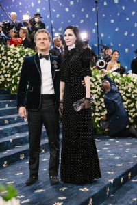 Harry Kargman, Jill Kargman at The 2025 Met Gala Celebrating "Superfine: Tailoring Black Style" held at The Metropolitan Museum of Art on May 05, 2025 in New York, New York.