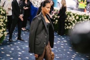 Helen Lasichanh at The 2025 Met Gala Celebrating "Superfine: Tailoring Black Style" held at The Metropolitan Museum of Art on May 05, 2025 in New York, New York.