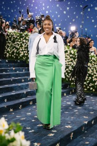 Leah Faye Cooper at The 2025 Met Gala Celebrating "Superfine: Tailoring Black Style" held at The Metropolitan Museum of Art on May 05, 2025 in New York, New York.