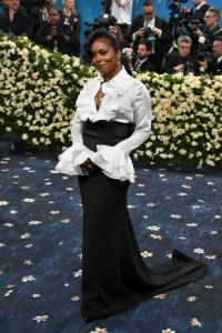 Adrienne Warren at The 2025 Met Gala Celebrating "Superfine: Tailoring Black Style" held at the Metropolitan Museum of Art on May 05, 2025 in New York, New York.