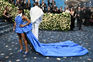 Simone Biles at The 2025 Met Gala Celebrating "Superfine: Tailoring Black Style" held at the Metropolitan Museum of Art on May 05, 2025 in New York, New York.