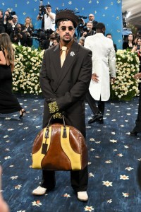 Bad Bunny at The 2025 Met Gala Celebrating "Superfine: Tailoring Black Style" held at the Metropolitan Museum of Art on May 05, 2025 in New York, New York.
