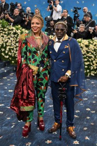 Laurie A. Cumbo, Bobby Digi at The 2025 Met Gala Celebrating "Superfine: Tailoring Black Style" held at the Metropolitan Museum of Art on May 05, 2025 in New York, New York.