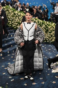 Amy Fine Collins at The 2025 Met Gala Celebrating "Superfine: Tailoring Black Style" held at the Metropolitan Museum of Art on May 05, 2025 in New York, New York.