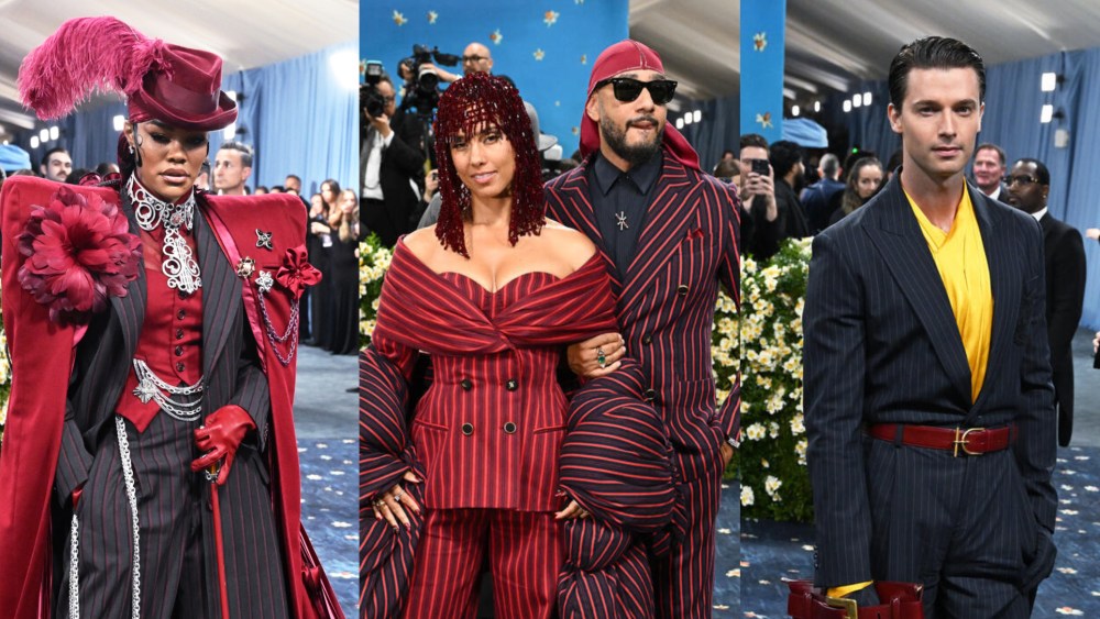 Teyana Taylor, Alicia Keys with Swizz Beatz and Patrick Schwarzenegger at the 2025 Met Gala.