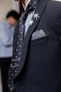 Keith Powers at The Mark Hotel before the 2025 Met Gala: "Superfine: Tailoring Black Style" held at the Metropolitan Museum of Art on May 5, 2025 in New York, New York.