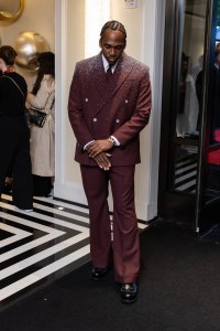 Pusha T at The Mark Hotel before the 2025 Met Gala: "Superfine: Tailoring Black Style" held at the Metropolitan Museum of Art on May 5, 2025 in New York, New York.