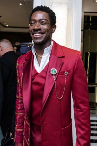 Damson Idris at The Mark Hotel before the 2025 Met Gala: "Superfine: Tailoring Black Style" held at the Metropolitan Museum of Art on May 5, 2025 in New York, New York.