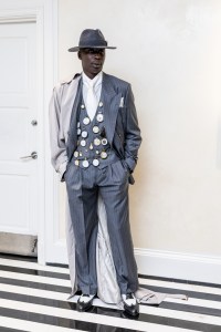 Khabane Lame at The Mark Hotel before the 2025 Met Gala: "Superfine: Tailoring Black Style" held at the Metropolitan Museum of Art on May 5, 2025 in New York, New York.