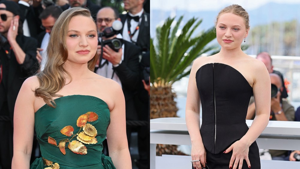 Mia Threapleton at the Cannes Film Festival