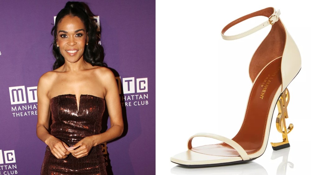 Michelle Williams celebrates 'Death Becomes Her' success at the Manhattan Theatre Club Spring Gala in YSL's Opyum sandals.