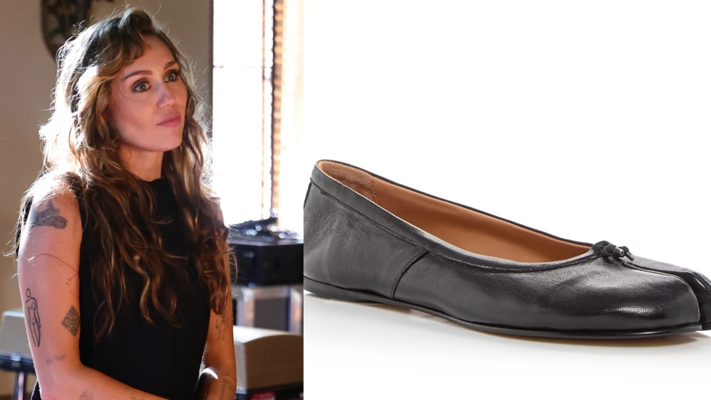 Miley Cyrus, Margiela Tabi flats